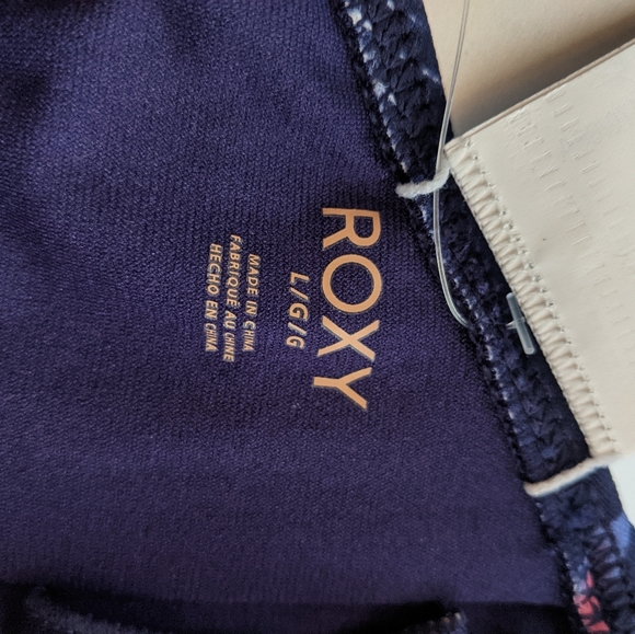 Roxy Bikini Top Tropical Getaway Bandeau Halter - Picture 5 of 6